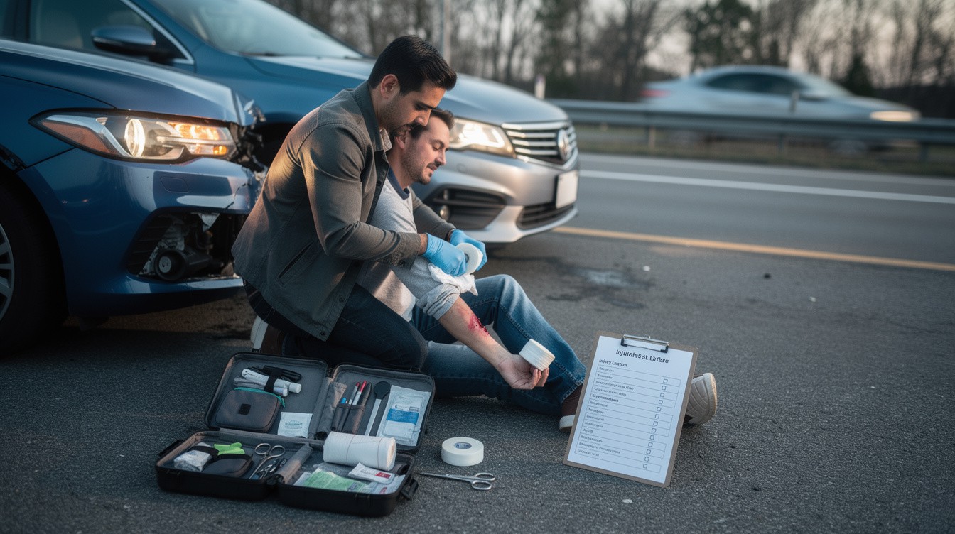 After a Collision: Car crash injuries checklist – Immediate Steps