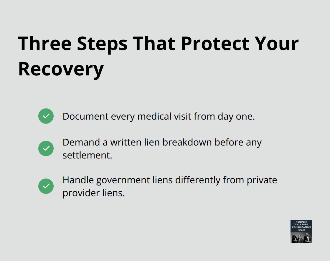 Actionable steps to manage medical liens and maximize your net settlement - Car crash medical liens