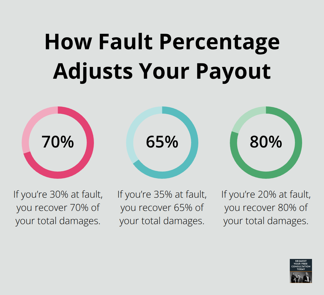 Examples showing that 30% fault leads to 70% recovery, 35% fault to 65% recovery, and 20% fault to 80% recovery.