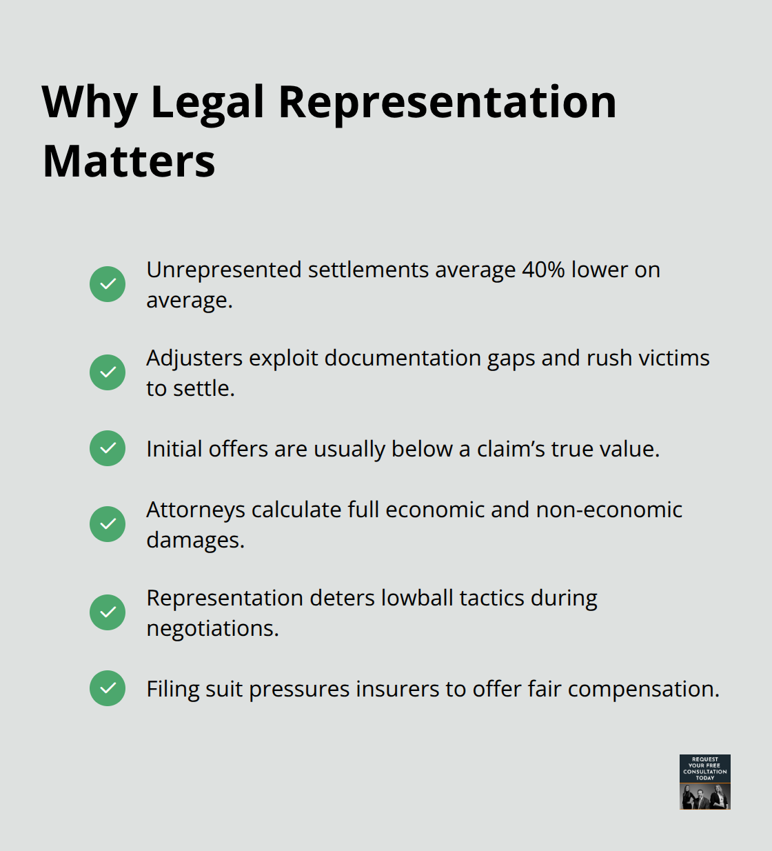 Key reasons injured drivers benefit from having an attorney