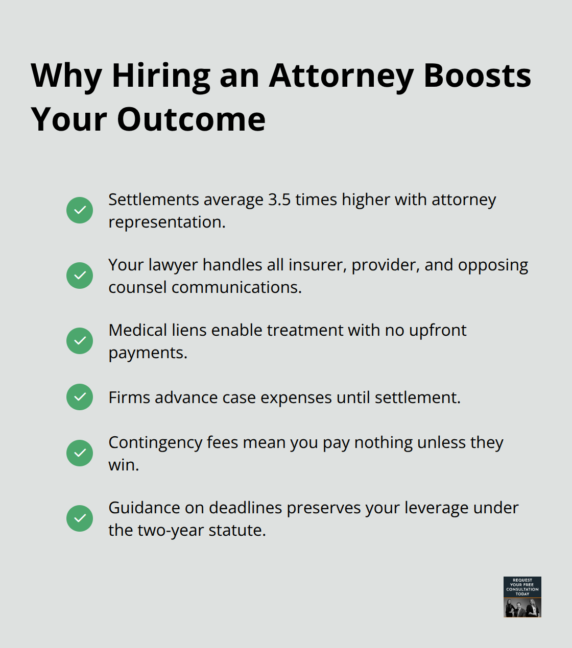 Key benefits of legal representation in car accident back injury cases