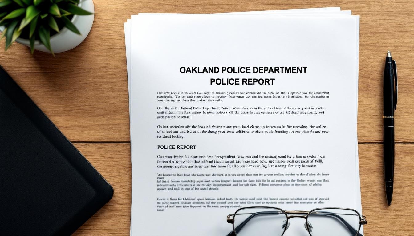 How to Obtain and Use an Oakland Police Report for Your Claim