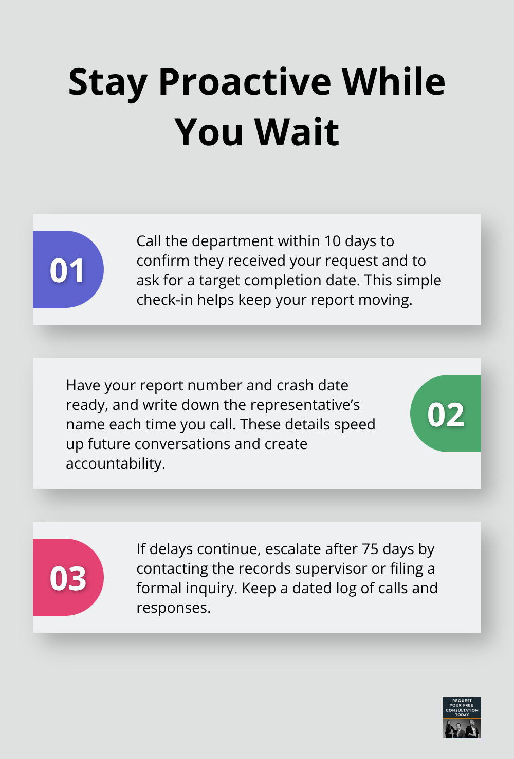 Three-step guide for following up on a pending police report and keeping your claim on track - Police report after crash