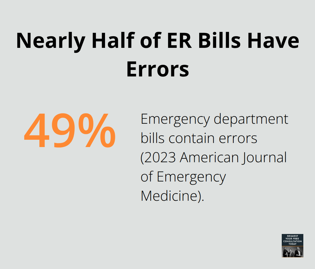 49% of emergency department bills contain errors, according to a 2023 study - sacramento medical bills