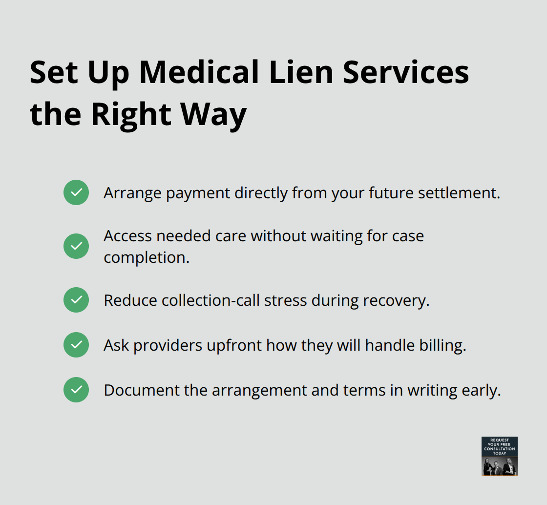Key actions and benefits when using medical lien services during a case - sacramento medical bills
