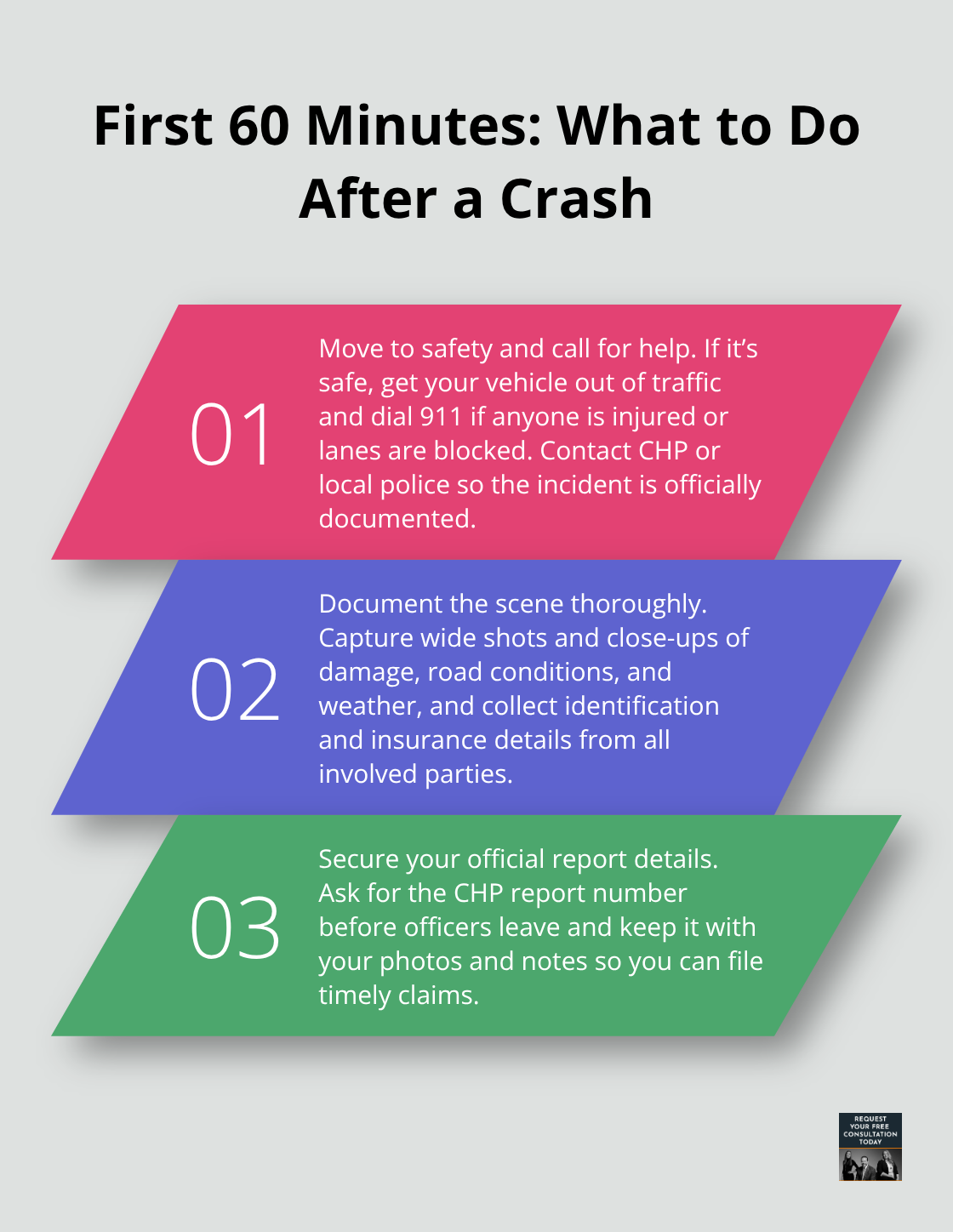 Three critical immediate steps after a Santa Cruz car accident - Santa Cruz accident resources