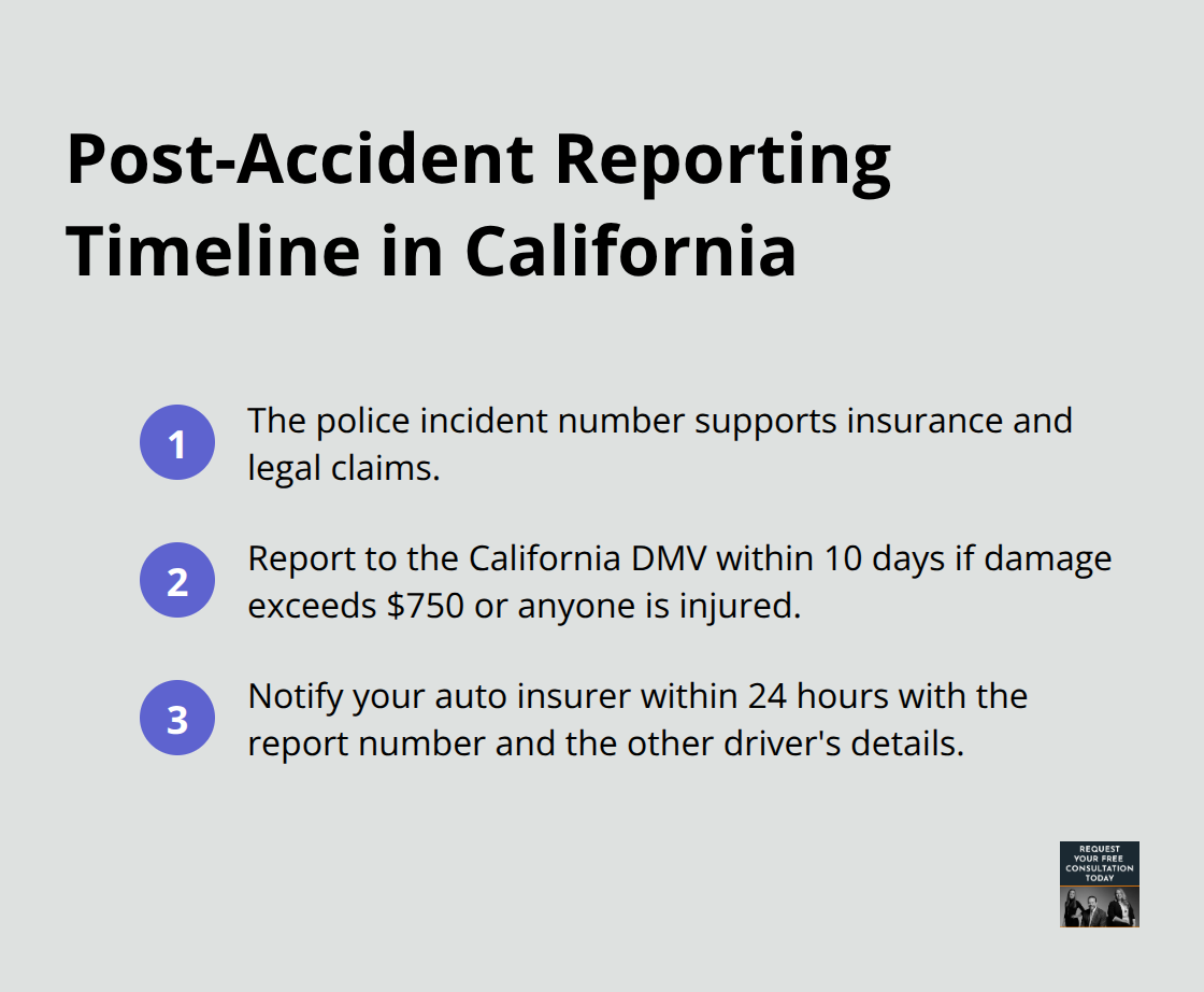 Key reporting deadlines and immediate reporting steps after a Santa Cruz collision - Santa Cruz auto collision