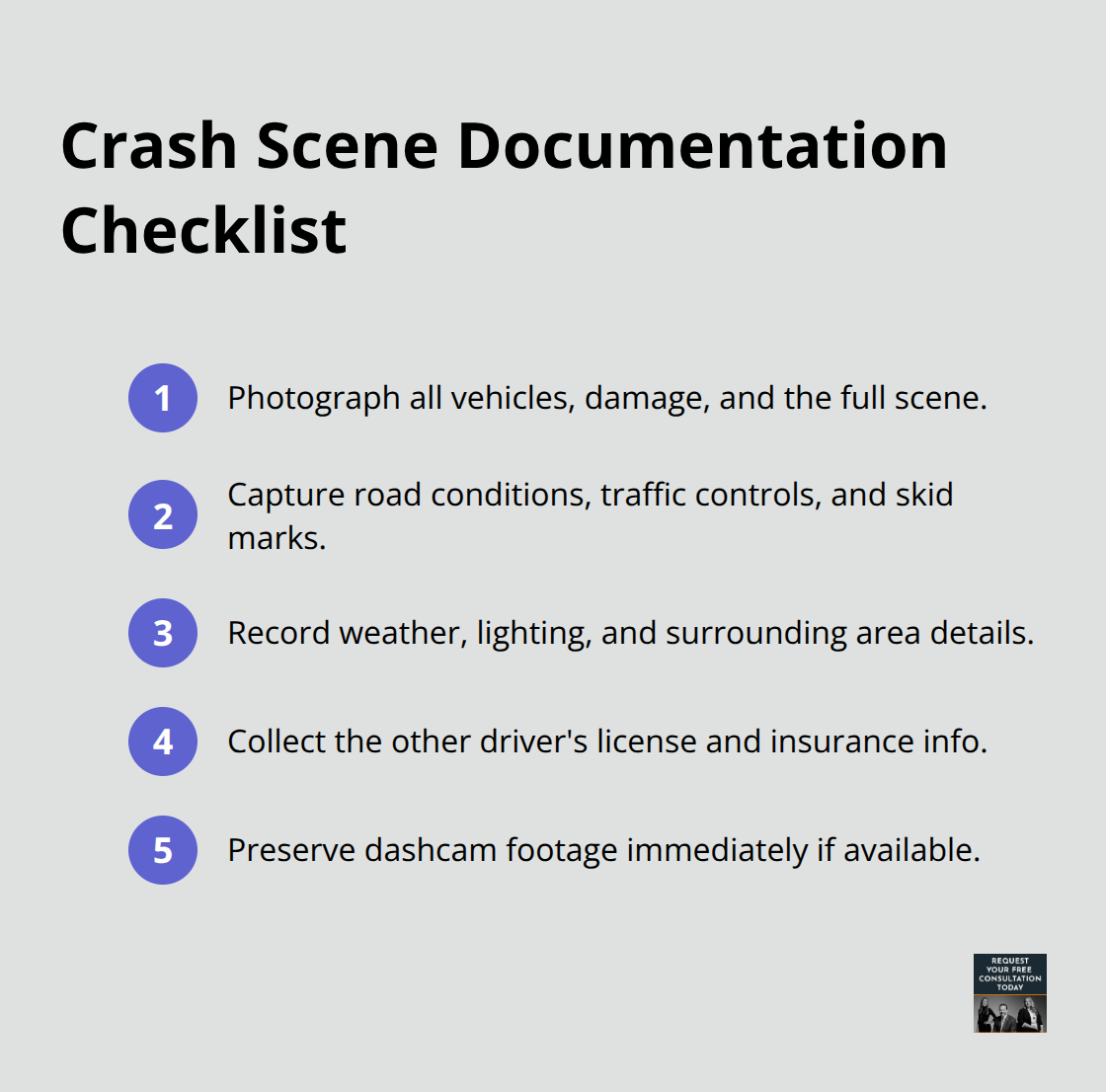 Checklist of essential crash scene documentation steps to strengthen your claim - Santa Cruz auto crash