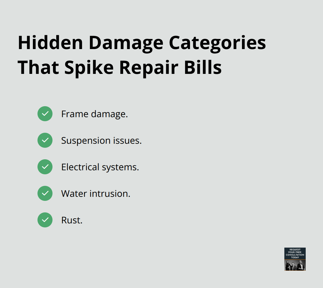 Common hidden vehicle damage that increases costs - Santa Cruz property valuation