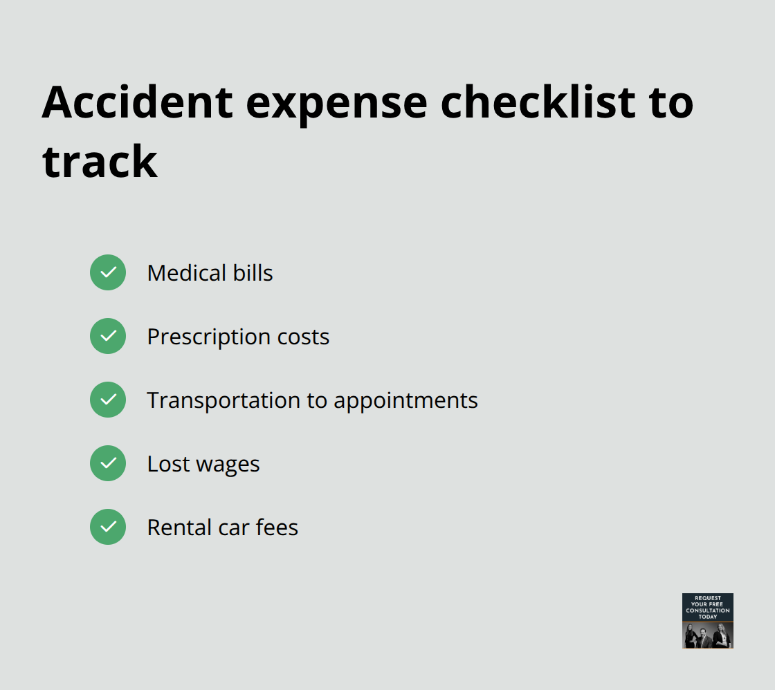 Key expenses to document after a Santa Cruz car accident - santa cruz settlement timeline