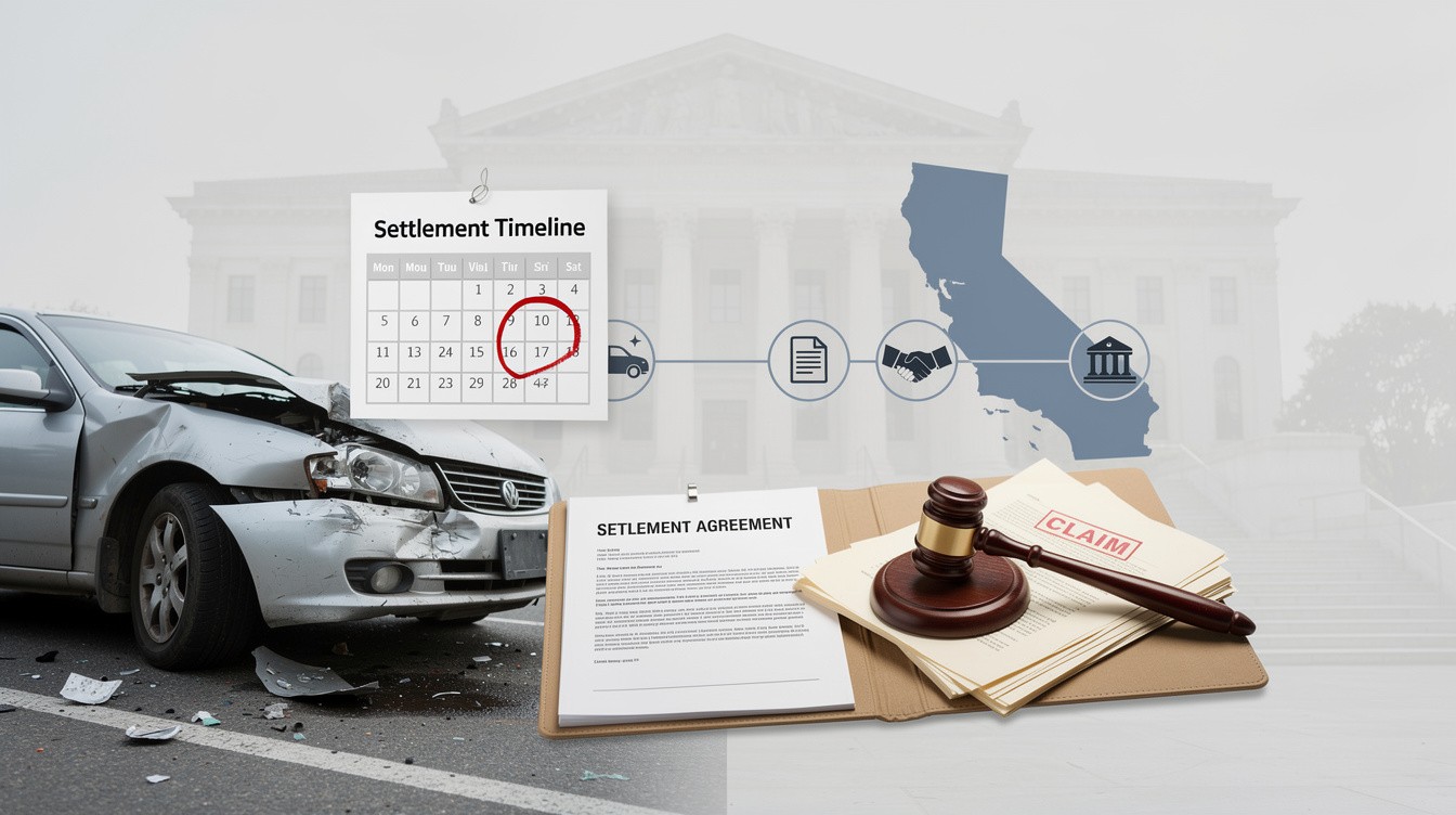 Settlement Timeline Auto Crash: What to Expect in California Courts