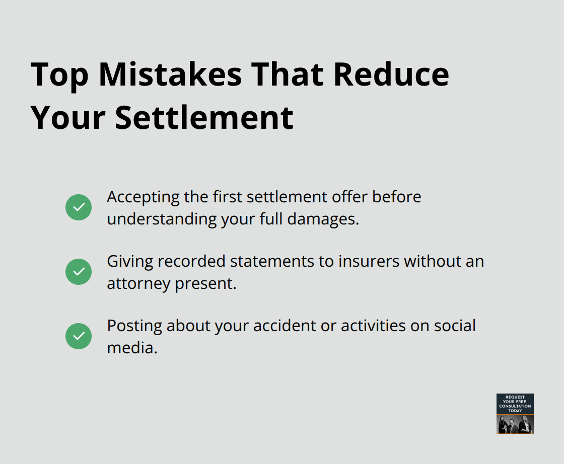 Checklist of common errors that lower truck crash settlements