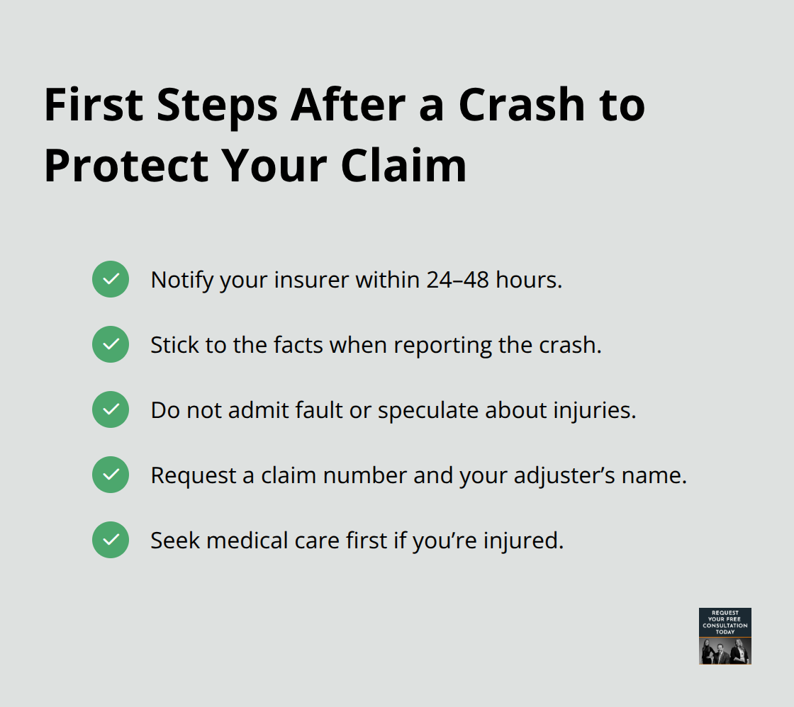 Checklist of immediate actions to safeguard an underinsured motorist claim in Santa Cruz County. - Underinsured motorist Santa Cruz