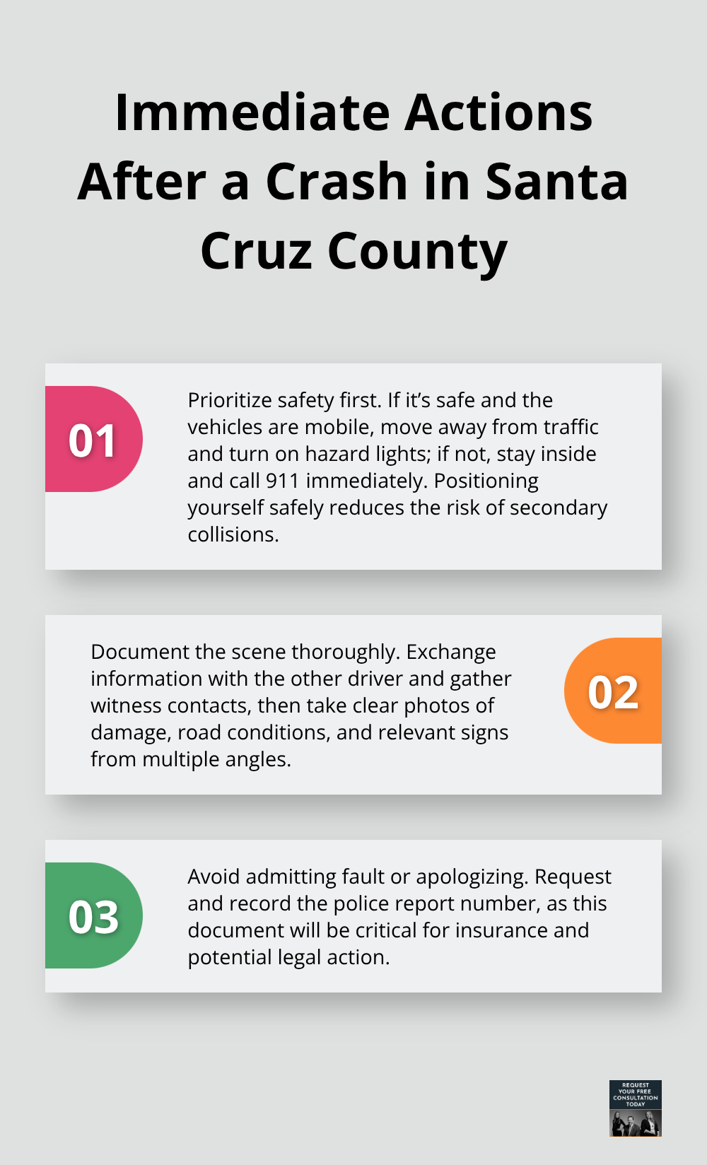 Three essential steps to take right after a crash in Santa Cruz County - Vehicle damage Santa Cruz